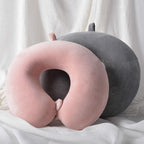 Memory Foam U-Shaped pillow Slow Rebound Neck Pillow Nap Airplane Pillow Travel Cartoon Memory U-Shaped Headrest Long Trip Sleep With No Neck Pain Super Soft Memory Foam Neck Pillow Easy Washing With Removable Cover By My Perfect Dream