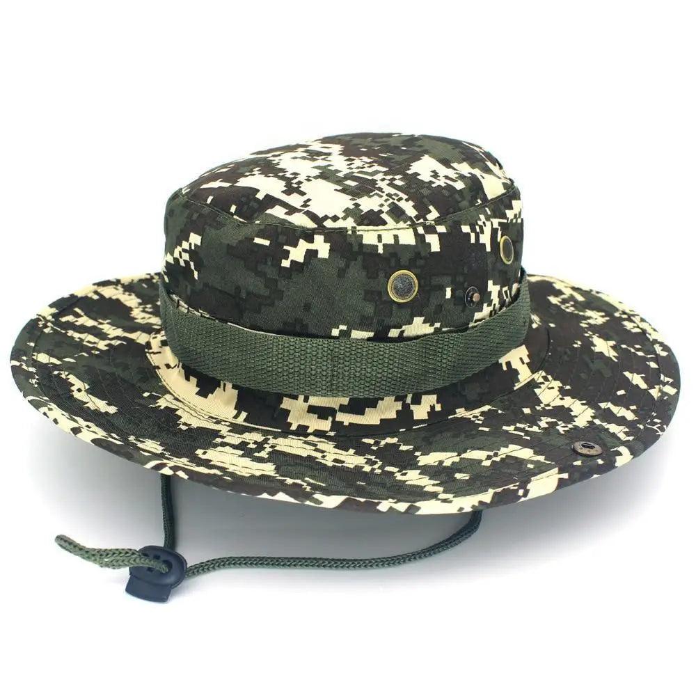 Men Adjustable Sun Hats Camouflage Tactical Cap Camo Men Outdoor Caps Sports Summer UV Protection One Size Fishing Hat Hiking Hunting Hats Stevvex