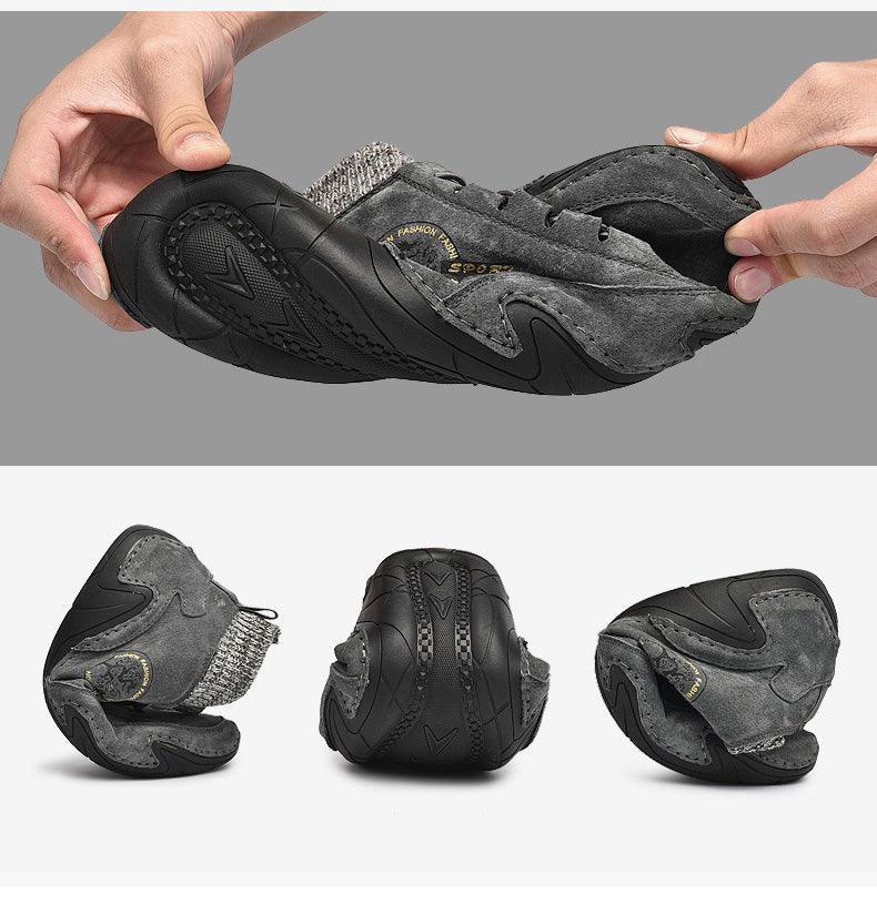 Men Beige Casual Shoes Outdoor Comfy Walking Sneakers Fashion All-Match Sneakers Breathable Cloth Casual Sports Flats Men Lightweight Outdoor Running Sneakers Stevvex