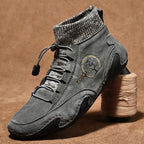 Men Beige Casual Shoes Outdoor Comfy Walking Sneakers Fashion All-Match Sneakers Breathable Cloth Casual Sports Flats Men Lightweight Outdoor Running Sneakers Stevvex