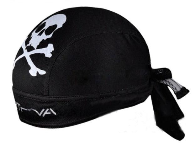 Men Black Cycling Bicycle Outdoor Sports Pirate Bike Hat Cap Women Sport Headband Sweat Absorption Quick Drying Bandana Rag Skull Cap for Men Women Cooling Helmet Liner Sweat Wicking Breathable Head Scarf Bandana Beanie Caps Cycling Stevvex
