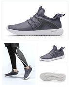 Men Blue Running Shoes Lightweight Breathable Mesh Soft Women Outdoor Sneakers Slip On Outdoor Jogging Walking Tennis Sport Shoes Fashion Sneakers For Workout