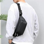 Men Blue Waterproof Belt Bag Fashion Chest Pack New Design High Quality Outdoor Sports Fanny Pack Men's Travel Shoulder Bags Stevvex
