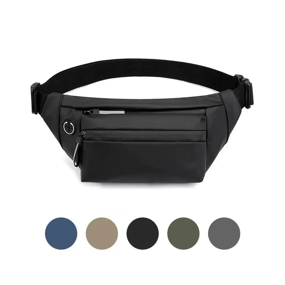 Men Blue Waterproof Belt Bag Fashion Chest Pack New Design High Quality Outdoor Sports Fanny Pack Men's Travel Shoulder Bags Stevvex