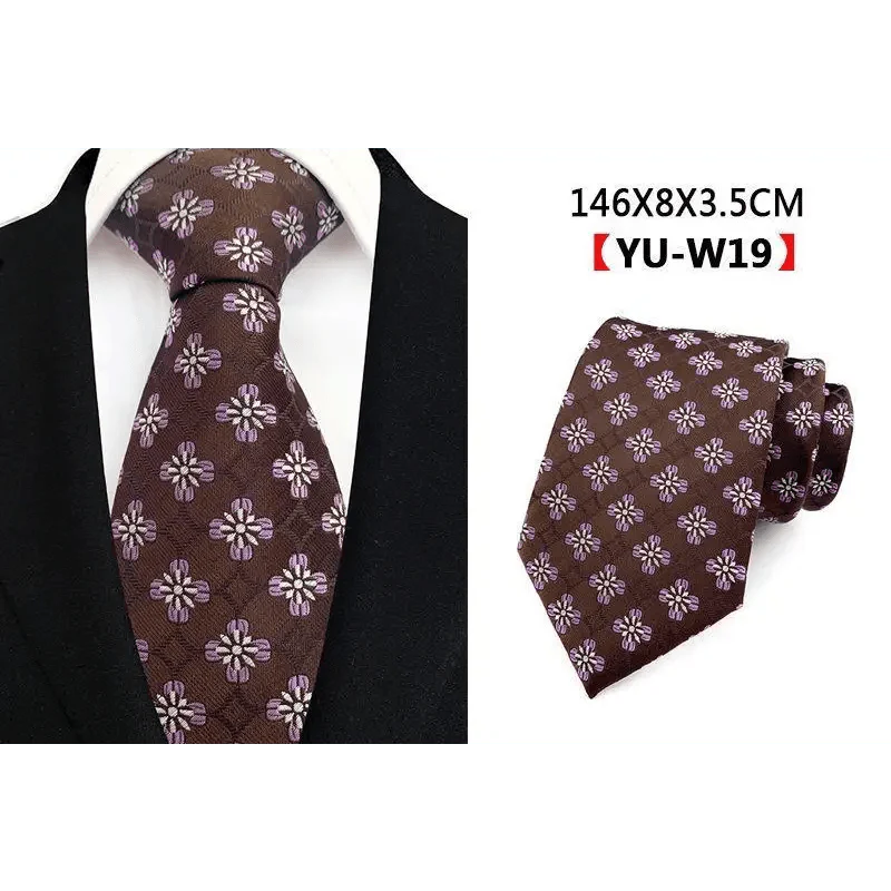 Men Business Elegant Necktie Design Silk Wedding Tie For Men Office Mens Fashion Formal Tie Stevvex