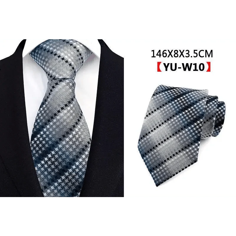 Men Business Elegant Necktie Design Silk Wedding Tie For Men Office Mens Fashion Formal Tie Stevvex