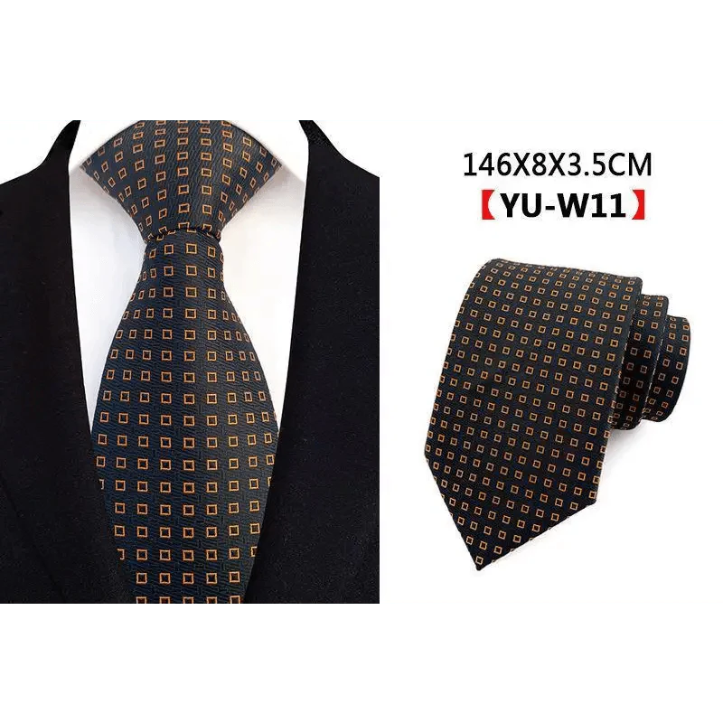 Men Business Elegant Necktie Design Silk Wedding Tie For Men Office Mens Fashion Formal Tie Stevvex