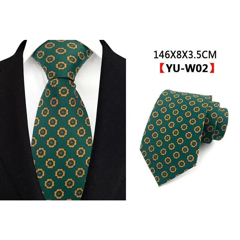 Men Business Elegant Necktie Design Silk Wedding Tie For Men Office Mens Fashion Formal Tie Stevvex
