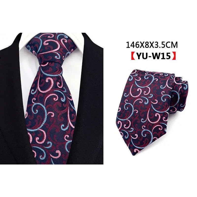 Men Business Elegant Necktie Design Silk Wedding Tie For Men Office Mens Fashion Formal Tie Stevvex