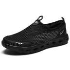Men Casual Shoes Sneakers Light Breathable Summer Walking Beach Mesh Shoes Comfortable Mesh Work Shoes Athletic Slip On Walking Shoes For Men