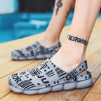 Men Causal Summer Sandals Garden Clogs Soft Memory Hospital Shoes Men Slip On Beach Water Sandals Anti-Skid Water Shoes Summer Garden Camouflage Men Walking Clogs Stevvex