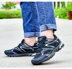 Men Classics Running Shoes Workout Split Mesh Sport Shoes Lace Up Outdoor Jogging Comfortable Mesh Running Mens Shoes Trainers Walking Sneakers Stevvex