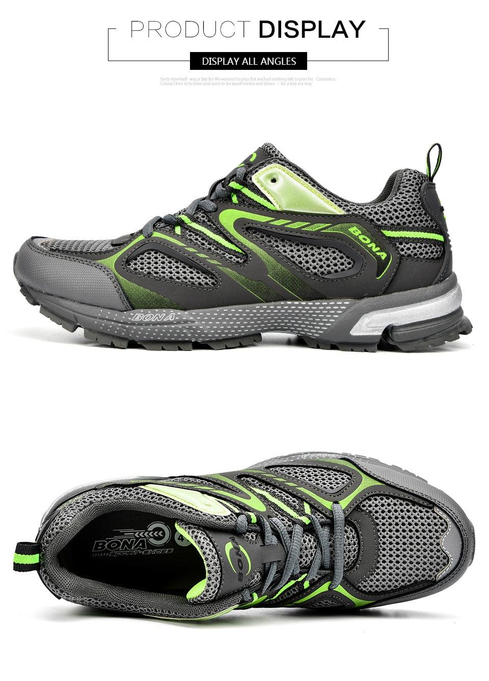 Men Classics Running Shoes Workout Split Mesh Sport Shoes Lace Up Outdoor Jogging Comfortable Mesh Running Mens Shoes Trainers Walking Sneakers Stevvex