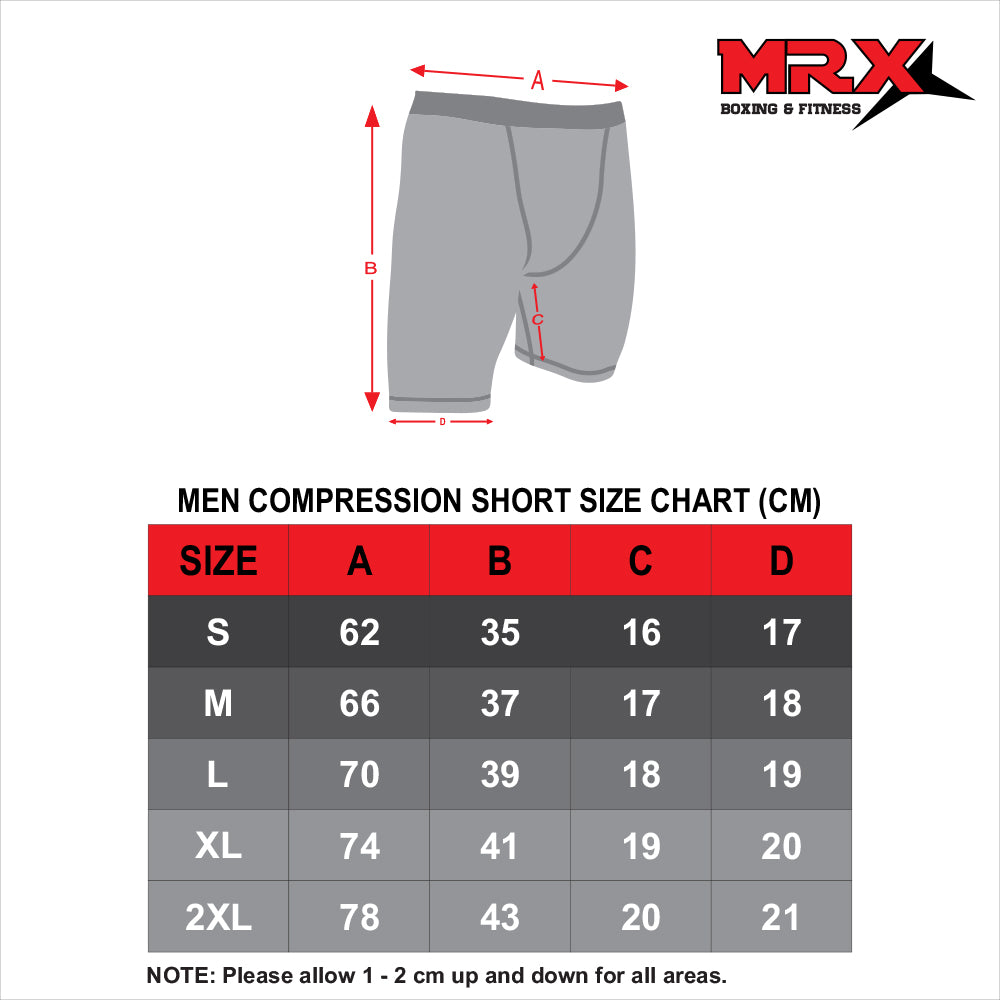 MRX Men’s Compression Shorts Running  Gym Sports Fitness Active Wear - SJB-DIAMOND ELITES