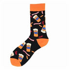 Men Cotton Socks Gradient Color Summer Style Long Wedding Sock Men  Knee High Business Socks Man Socks Men's Ladies Novelty Bright Colorful Patterned Cotton Socks Stevvex