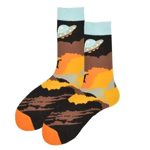 Men Cotton Socks Gradient Color Summer Style Long Wedding Sock Men  Knee High Business Socks Man Socks Men's Ladies Novelty Bright Colorful Patterned Cotton Socks Stevvex