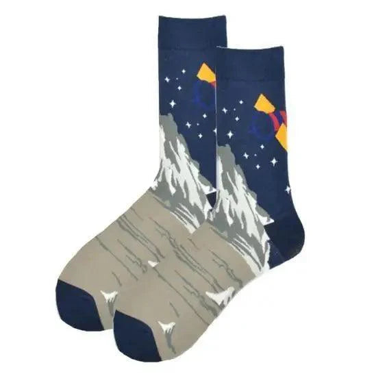 Men Cotton Socks Gradient Color Summer Style Long Wedding Sock Men  Knee High Business Socks Man Socks Men's Ladies Novelty Bright Colorful Patterned Cotton Socks Stevvex