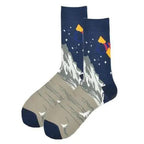 Men Cotton Socks Gradient Color Summer Style Long Wedding Sock Men  Knee High Business Socks Man Socks Men's Ladies Novelty Bright Colorful Patterned Cotton Socks Stevvex