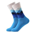 Men Cotton Socks Gradient Color Summer Style Long Wedding Sock Men  Knee High Business Socks Man Socks Men's Ladies Novelty Bright Colorful Patterned Cotton Socks Stevvex