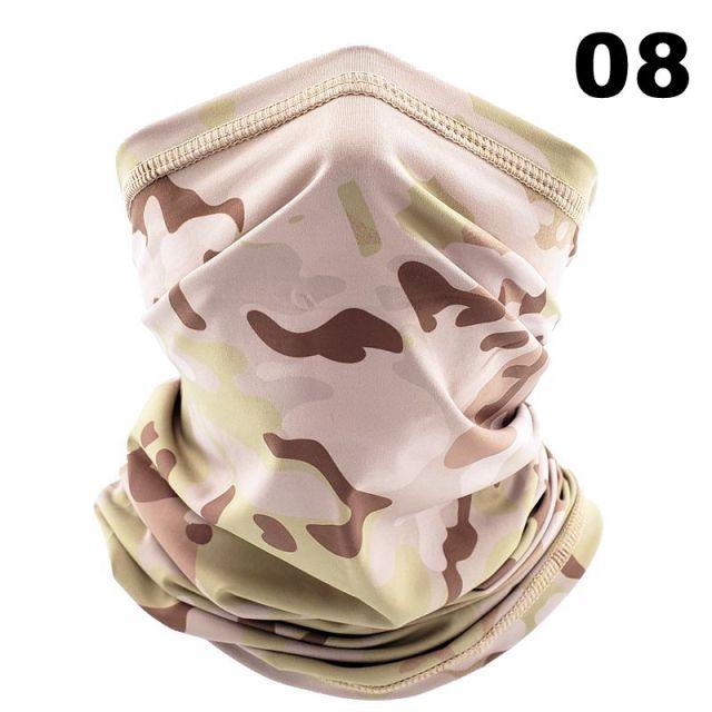 Men Cycling Magic Face Scarf Bandana Half Mask Neck Hiking Sports Ice Silk Sun Protection Fishing Bicycle Bike Headband Military Camo Face Shield Cycling Bandana Fishing Buffet Sport Headband Scarf Military Shamash Tactical Desert Keffiyeh Stevvex