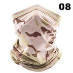 Men Cycling Magic Face Scarf Bandana Half Mask Neck Hiking Sports Ice Silk Sun Protection Fishing Bicycle Bike Headband Military Camo Face Shield Cycling Bandana Fishing Buffet Sport Headband Scarf Military Shamash Tactical Desert Keffiyeh Stevvex