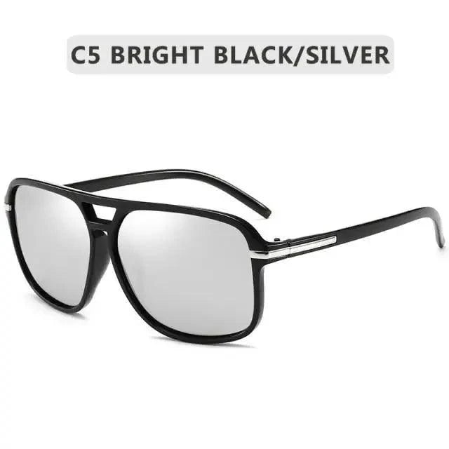 Men Elegant Cool Square Style Fashion Polarized Sunglasses Driving Vintage Design UV400 Sun Glasses Stevvex
