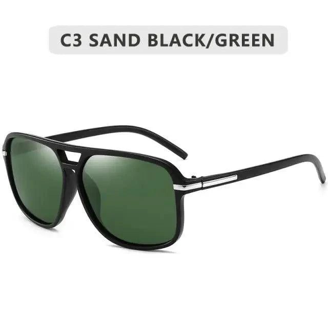 Men Elegant Cool Square Style Fashion Polarized Sunglasses Driving Vintage Design UV400 Sun Glasses Stevvex