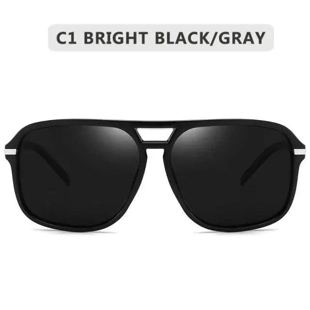 Men Elegant Cool Square Style Fashion Polarized Sunglasses Driving Vintage Design UV400 Sun Glasses Stevvex