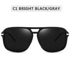 Men Elegant Cool Square Style Fashion Polarized Sunglasses Driving Vintage Design UV400 Sun Glasses Stevvex