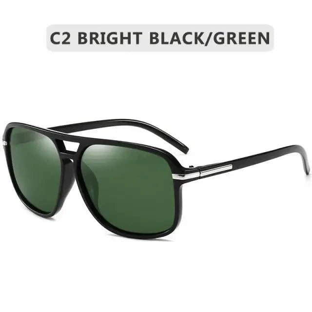 Men Elegant Cool Square Style Fashion Polarized Sunglasses Driving Vintage Design UV400 Sun Glasses Stevvex