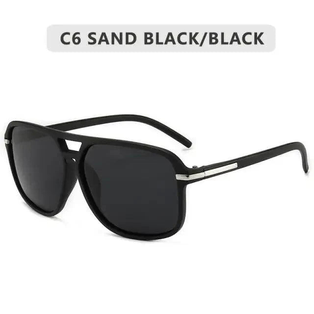 Men Elegant Cool Square Style Fashion Polarized Sunglasses Driving Vintage Design UV400 Sun Glasses Stevvex