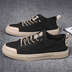 Men Elegant Flat Shoes New Canvas Comfortable Mens Shoes Fashion Sneakers Casual Design Sneakers Comfortable Outdoor Sport Walking Fashion Sneakers Stevvex