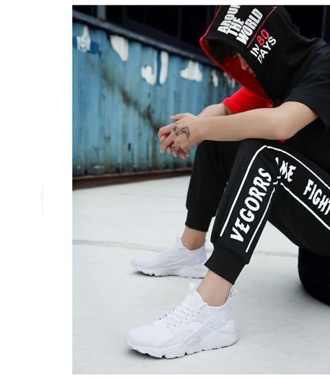 Men Elegant Sport Sneakers Summer Running Shoes Lace Up Outdoor Walking Running Tennis Shoes Slip On Walking Workout Sneakers Shoes Men Jogging Casual Lightweight Breathable Sneakers Stevvex