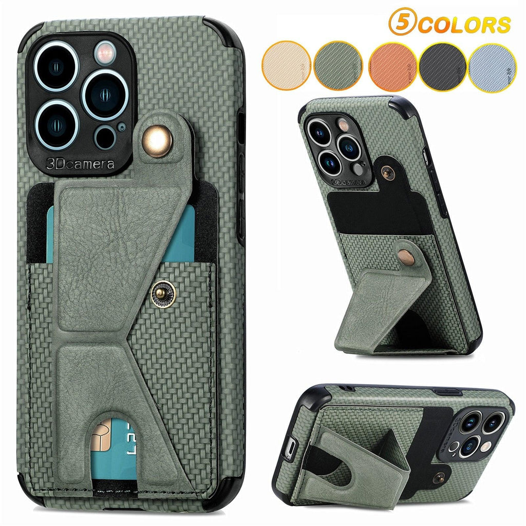 Men Green Wallet Flip Card Holder Phone Case For Iphone 13 12 Mini 14 11 Pro Xs Max Xr X Luxurious Leather Cover Mobile Phone Case With Card Compartment And Kickstand Elegant Iphone Magnetic Case Stevvex