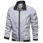 Men Lightweight Fashion Jacket Men New Casual Windbreaker Jacket Coats Windbreaker Jackets For Men Spring Autumn Casual Outdoor Waterproof Elegant Blue Slim Jackets Stevvex