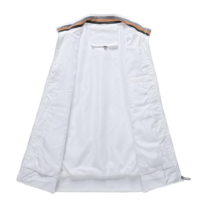 Men Lightweight Fashion Jacket Men New Casual Windbreaker Jacket Coats Windbreaker Jackets For Men Spring Autumn Casual Outdoor Waterproof Elegant Blue Slim Jackets Stevvex