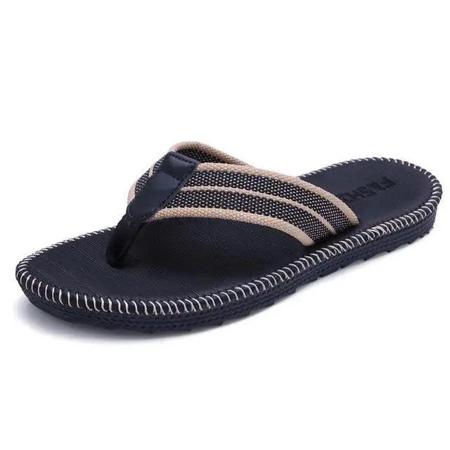 Men Modern Lightweight Slippers Non-Slip Flip Flops Stylish Design Durable Slippers Comfortable Indoor Sandals Classic Outdoor Slides Waterproof Flip Flops For Men Stevvex