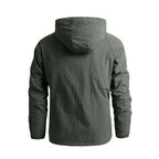 Men Outdoor Hiking Jackets Waterproof Hooded Windbreaker Coat Vintage New Fashion Design Hooded Lightweight Jacket For Men Autumn New Casual Jacket Tactical Men Jackets 5XL Stevvex