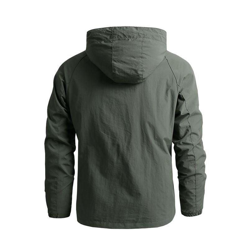 Men Outdoor Hiking Jackets Waterproof Hooded Windbreaker Coat Vintage New Fashion Design Hooded Lightweight Jacket For Men Autumn New Casual Jacket Tactical Men Jackets 5XL Stevvex
