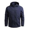 Men Outdoor Hiking Jackets Waterproof Hooded Windbreaker Coat Vintage New Fashion Design Hooded Lightweight Jacket For Men Autumn New Casual Jacket Tactical Men Jackets 5XL Stevvex