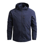 Men Outdoor Hiking Jackets Waterproof Hooded Windbreaker Coat Vintage New Fashion Design Hooded Lightweight Jacket For Men Autumn New Casual Jacket Tactical Men Jackets 5XL Stevvex