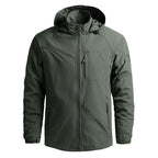 Men Outdoor Hiking Jackets Waterproof Hooded Windbreaker Coat Vintage New Fashion Design Hooded Lightweight Jacket For Men Autumn New Casual Jacket Tactical Men Jackets 5XL Stevvex