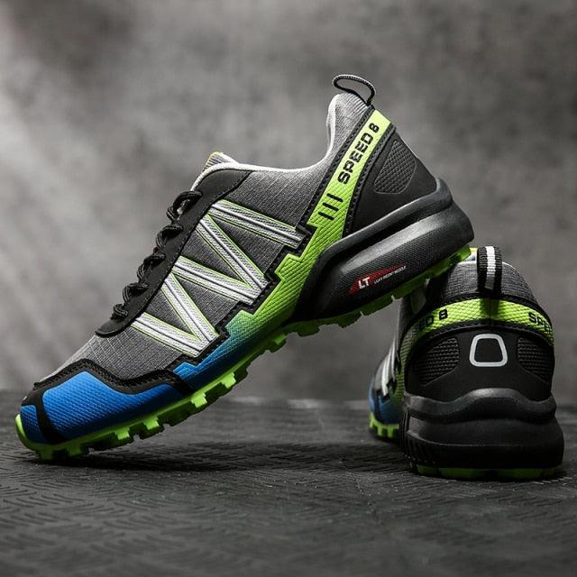 Men Running Sneakers Outdoor Breathable Anti-Skid Wear Resistant Lace-Up Sneakers Male Jogging Training Travel Sport Athletic Sneakers Support Gym Tranning Non Slip Lightweight Sneaker Stevvex