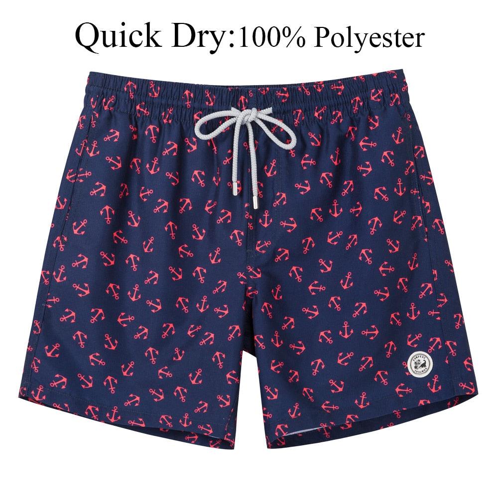 Men's Beach Shorts Boardshorts with Mesh Lining Men's Swimwear Beachwear Quick Dry Swim Shorts Swimming Trunks for Men Men's Beach Trunks Men's Beach Shorts Surfing Boardshorts with Mesh Lining Swimwear Outdoor Surfing Pants Stevvex