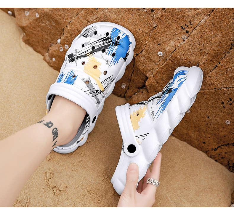 Men's Black Rubber Beach Flip Flops Sandals Wedge Flat Shoes Footwear Fashion Unisex Garden Clogs Sports Sandals Outdoor Indoor Lightweight Clogs Stevvex