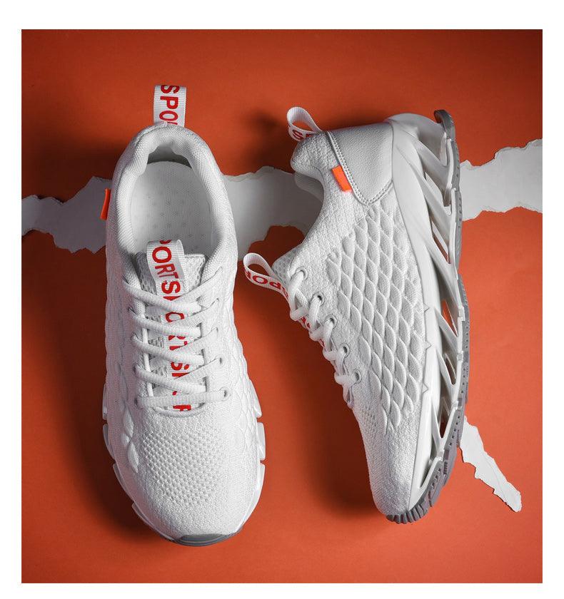 Men's Breathable Mesh Lace Running Shoes Outdoor Fitness Training Sports Shoes Non-slip Wear-resistant Casual Couple Sport Running Athletic Non Slip Fashion Sneakers Stevvex