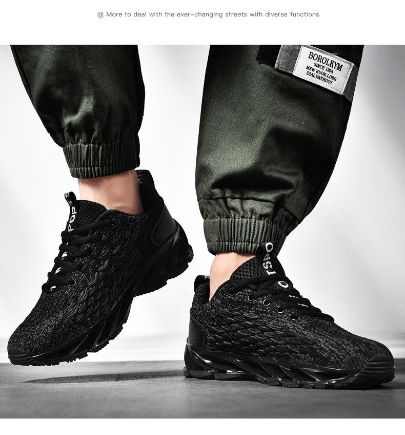 Men's Breathable Mesh Lace Running Shoes Outdoor Fitness Training Sports Shoes Non-slip Wear-resistant Casual Couple Sport Running Athletic Non Slip Fashion Sneakers Stevvex