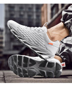 Men's Breathable Mesh Lace Running Shoes Outdoor Fitness Training Sports Shoes Non-slip Wear-resistant Casual Couple Sport Running Athletic Non Slip Fashion Sneakers Stevvex