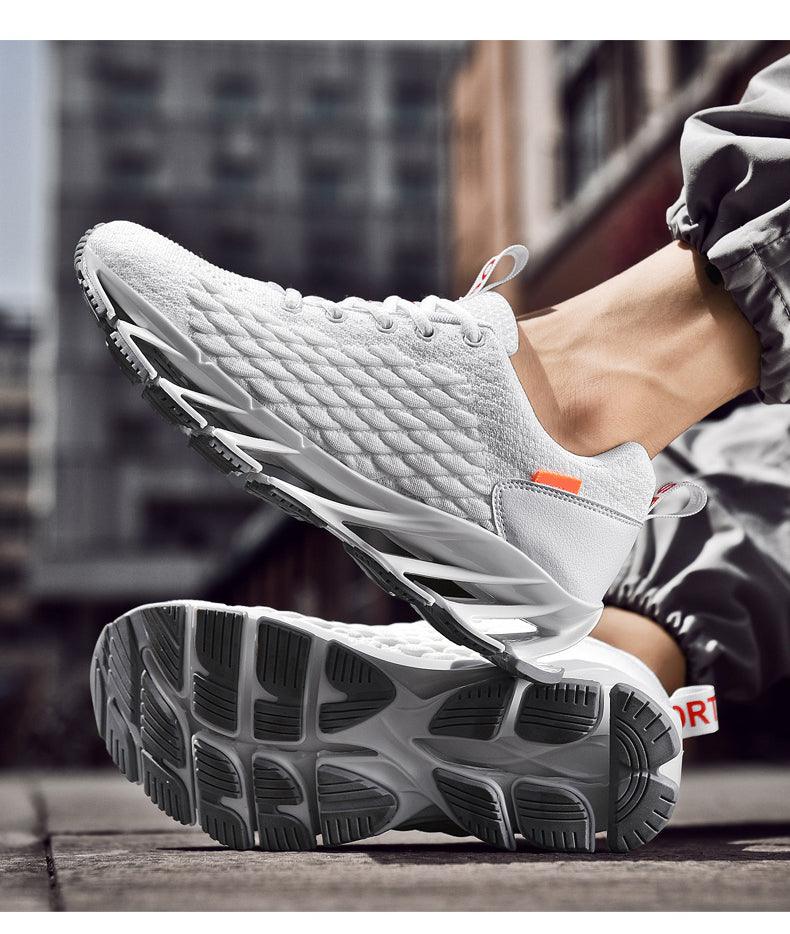 Men's Breathable Mesh Lace Running Shoes Outdoor Fitness Training Sports Shoes Non-slip Wear-resistant Casual Couple Sport Running Athletic Non Slip Fashion Sneakers Stevvex
