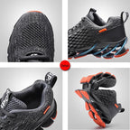 Men's Breathable Mesh Lace Running Shoes Outdoor Fitness Training Sports Shoes Non-slip Wear-resistant Casual Couple Sport Running Athletic Non Slip Fashion Sneakers Stevvex